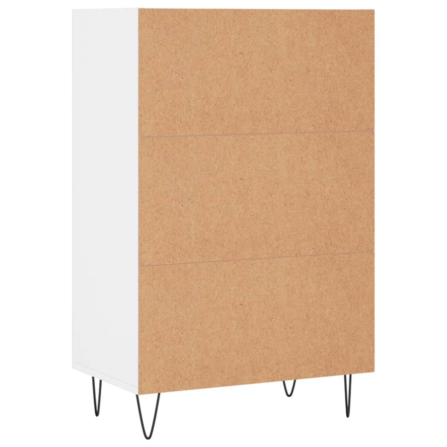 Hoge Kast 57X35X90 Cm Bewerkt Hout Wit