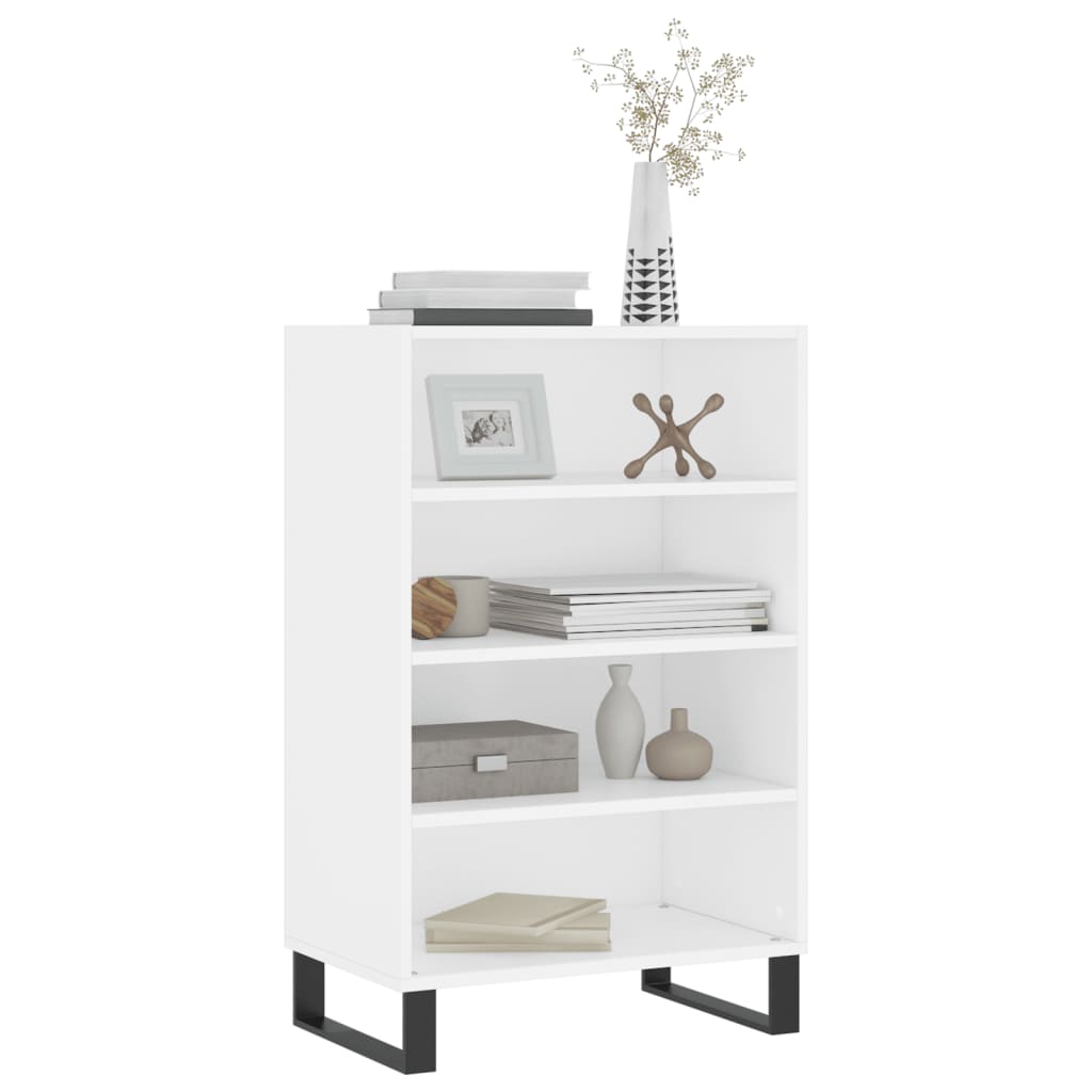 Hoge Kast 57X35X90 Cm Bewerkt Hout Wit