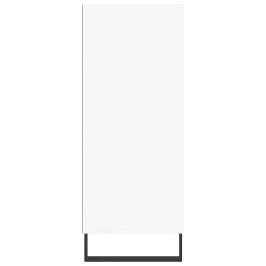Hoge Kast 57X35X90 Cm Bewerkt Hout Wit