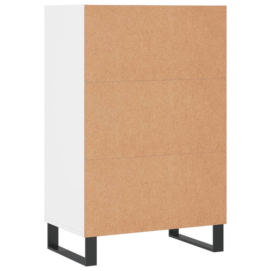 Hoge Kast 57X35X90 Cm Bewerkt Hout Wit