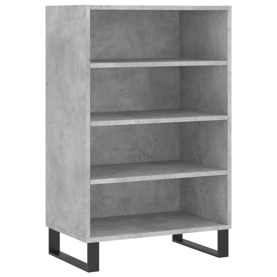 Hoge Kast 57X35X90 Cm Bewerkt Hout Betongrijs