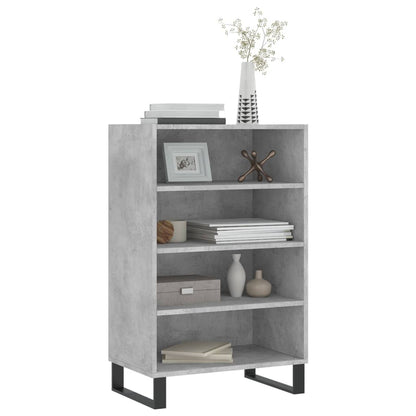 Hoge Kast 57X35X90 Cm Bewerkt Hout Betongrijs