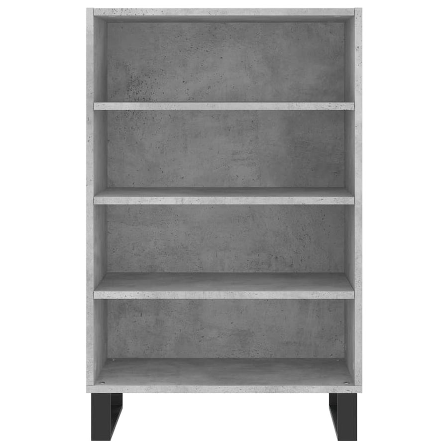 Hoge Kast 57X35X90 Cm Bewerkt Hout Betongrijs