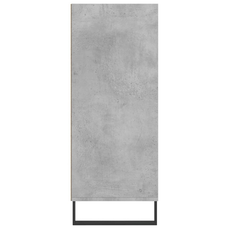 Hoge Kast 57X35X90 Cm Bewerkt Hout Betongrijs