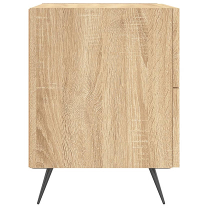 Nachtkastjes 2 St 40X35X47,5 Cm Bewerkt Hout Sonoma Eikenkleur