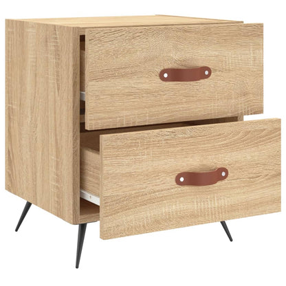 Nachtkastjes 2 St 40X35X47,5 Cm Bewerkt Hout Sonoma Eikenkleur