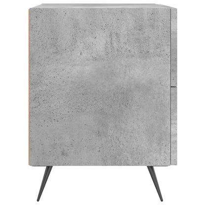 Nachtkastje 40X35X47,5 Cm Bewerkt Hout Betongrijs