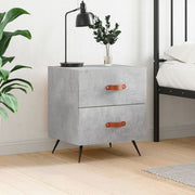 Nightstand 40x35x47.5 cm engineered wood concrete grey