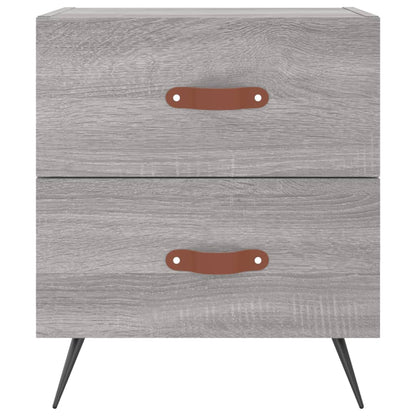 Nachtkastjes 2 St 40X35X47,5 Cm Bewerkt Hout Grijs Sonoma Eiken