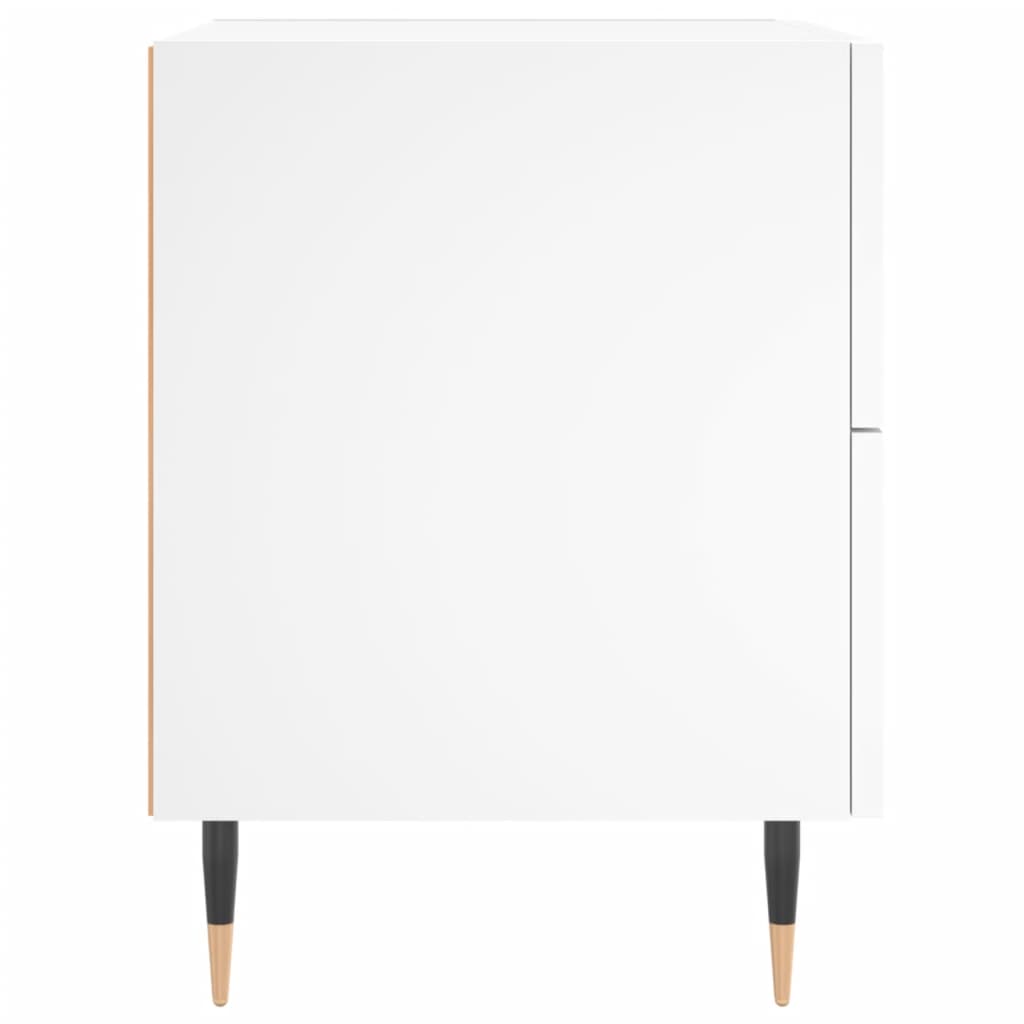 Nachtkastjes 2 st 40x35x47,5 cm bewerkt hout wit
