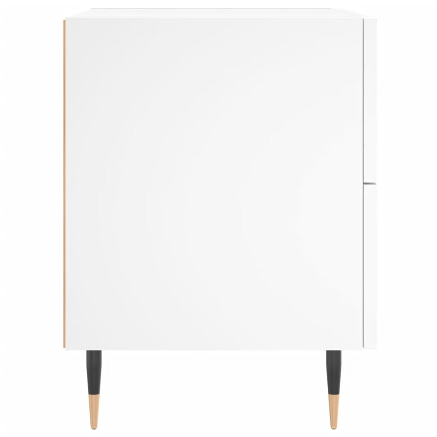 Nachtkastjes 2 st 40x35x47,5 cm bewerkt hout wit