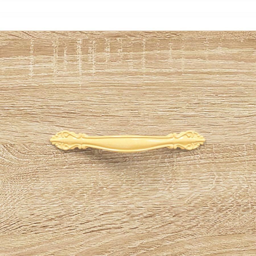 Nachtkastje 40X35X47,5 Cm Bewerkt Hout Kleurig 1 Sonoma eiken
