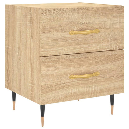 Nachtkastjes 2 St 40X35X47,5 Cm Bewerkt Hout Sonoma Eikenkleur