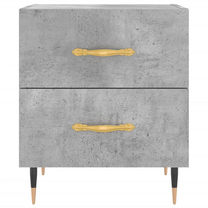 Nachtkastje 40X35X47,5 Cm Bewerkt Hout 1 Betongrijs
