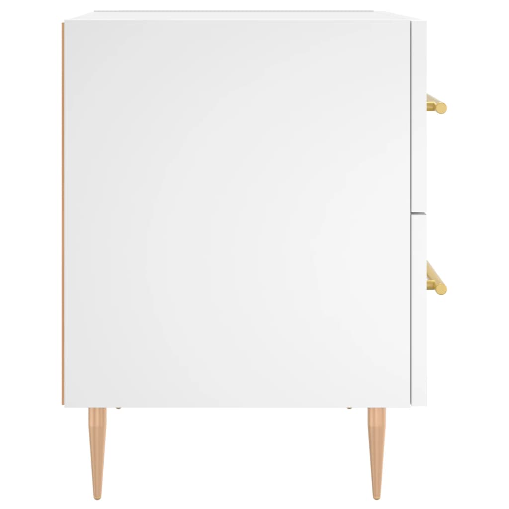 Nachtkastjes 40X35X47,5 Cm Bewerkt Hout 2 Wit