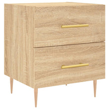 Nachtkastje 40X35X47,5 Cm Bewerkt Hout Sonoma Eikenkleurig