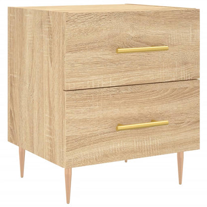 Nachtkastjes 2 St 40X35X47,5 Cm Bewerkt Hout Sonoma Eikenkleur