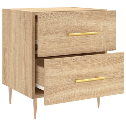 Nachtkastjes 2 St 40X35X47,5 Cm Bewerkt Hout Sonoma Eikenkleur