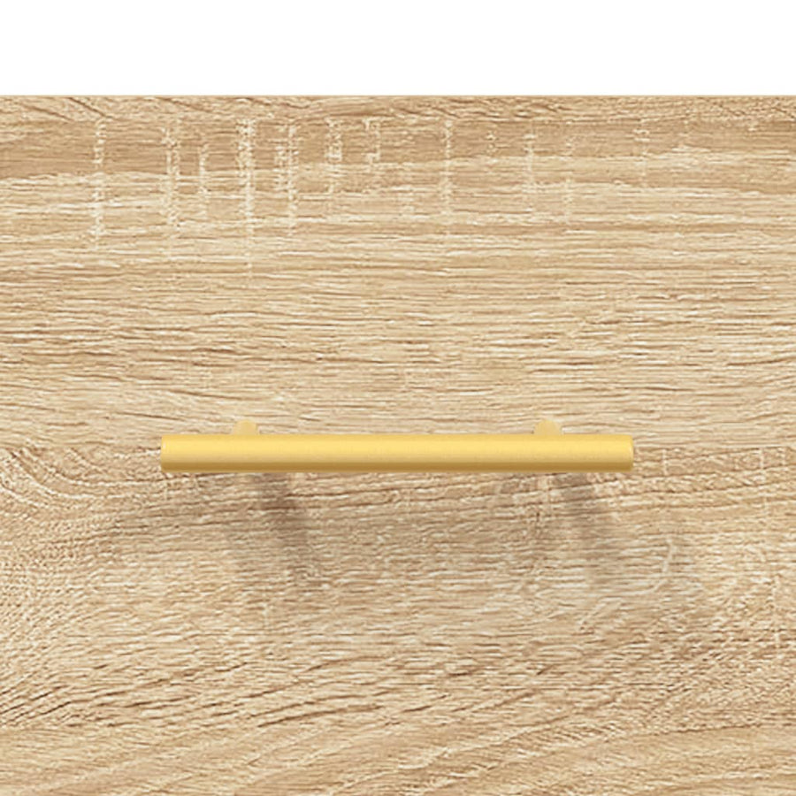 Nachtkastjes 2 St 40X35X47,5 Cm Bewerkt Hout Sonoma Eikenkleur