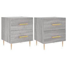 Nachtkastjes 2 St 40X35X47,5 Cm Bewerkt Hout Grijs Sonoma Eiken