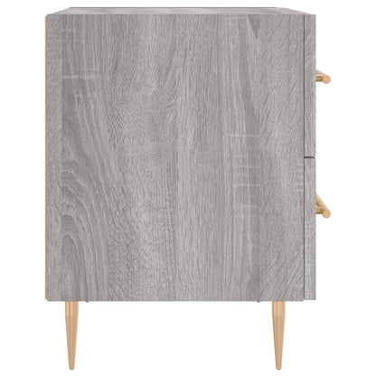 Nachtkastjes 2 St 40X35X47,5 Cm Bewerkt Hout Grijs Sonoma Eiken
