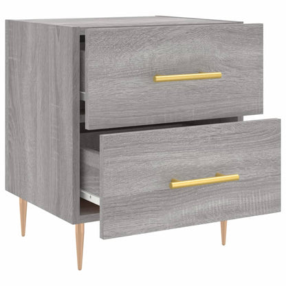 Nachtkastjes 2 St 40X35X47,5 Cm Bewerkt Hout Grijs Sonoma Eiken