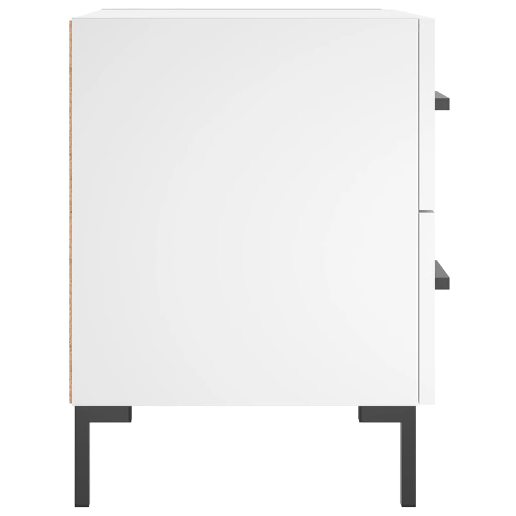 Nachtkastje 40x35x47,5 cm bewerkt hout wit