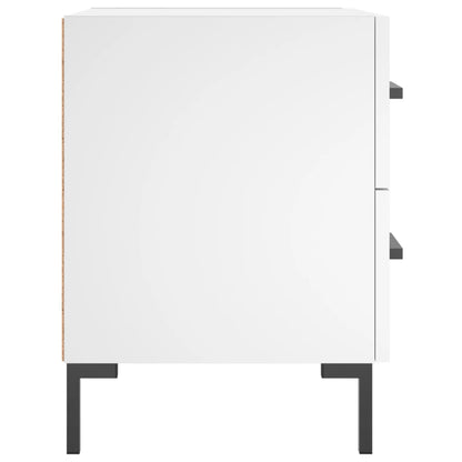 Nachtkastje 40x35x47,5 cm bewerkt hout wit