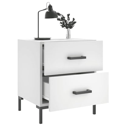 Nachtkastjes 2 st 40x35x47,5 cm bewerkt hout wit