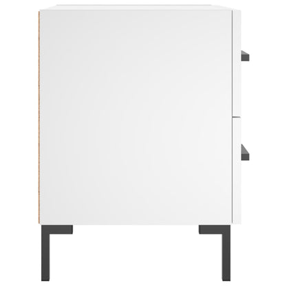 Nachtkastjes 2 st 40x35x47,5 cm bewerkt hout wit