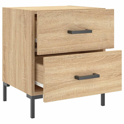 Nachtkastje 40x35x47,5 cm bewerkt hout sonoma eikenkleurig