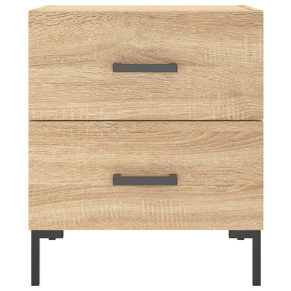Nachtkastje 40x35x47,5 cm bewerkt hout sonoma eikenkleurig