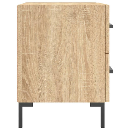 Nachtkastjes 2 st 40x35x47,5 cm bewerkt hout sonoma eikenkleur