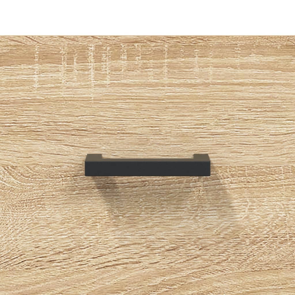 Nachtkastjes 2 st 40x35x47,5 cm bewerkt hout sonoma eikenkleur