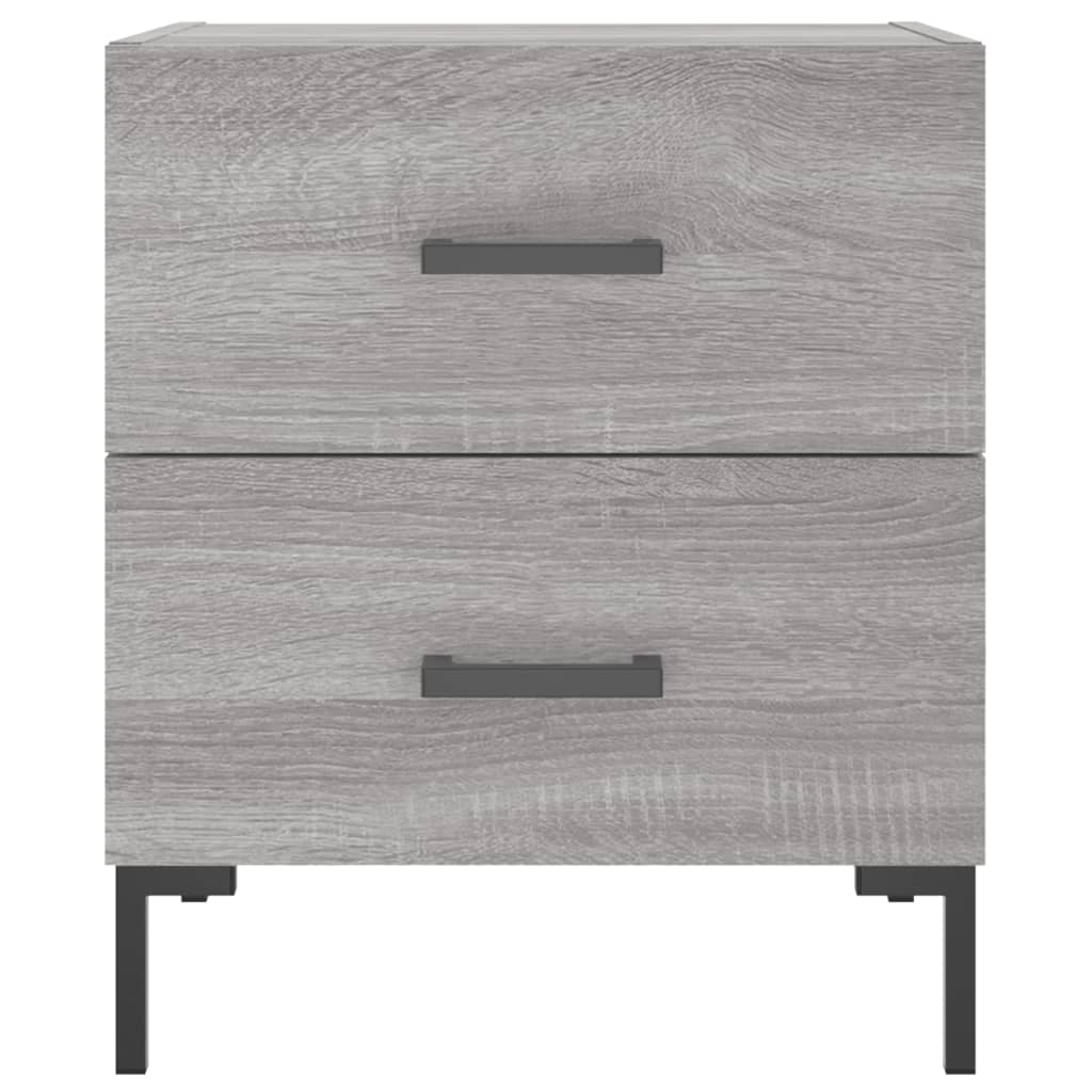 Nachtkastjes 2 St 40X35X47,5 Cm Bewerkt Hout Grijs Sonoma Eiken
