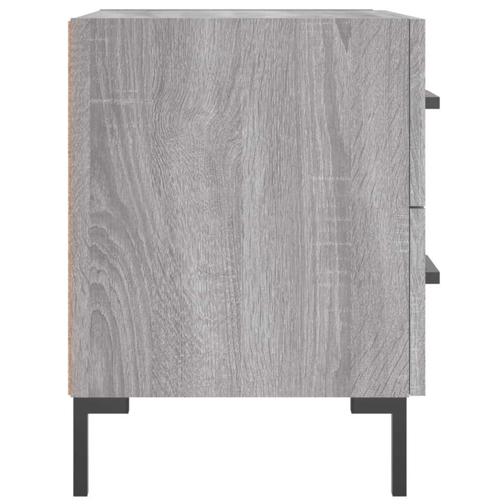 Nachtkastjes 2 St 40X35X47,5 Cm Bewerkt Hout Grijs Sonoma Eiken