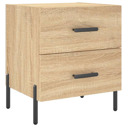 Nachtkastje 40X35X47,5 Cm Bewerkt Hout Kleurig 1 Sonoma eiken