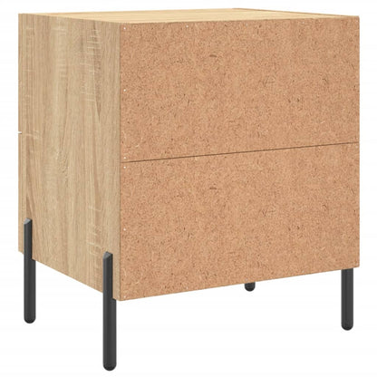Nachtkastje 40X35X47,5 Cm Bewerkt Hout Kleurig 1 Sonoma eiken