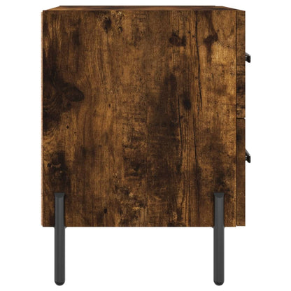 Nachtkastjes 2 St 40X35X47,5 Cm Bewerkt Hout Gerookt Eikenkleur