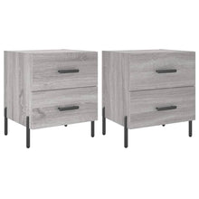Nachtkastjes 2 St 40X35X47,5 Cm Bewerkt Hout Grijs Sonoma Eiken