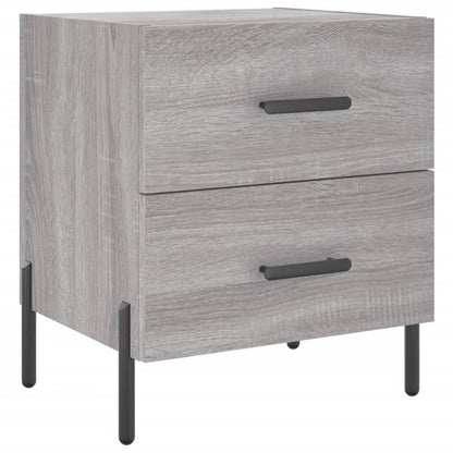 Nachtkastjes 2 St 40X35X47,5 Cm Bewerkt Hout Grijs Sonoma Eiken