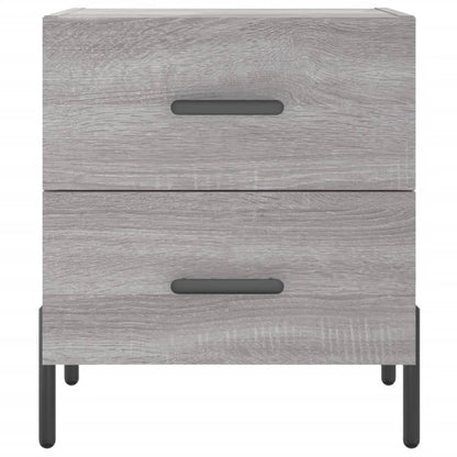 Nachtkastjes 2 St 40X35X47,5 Cm Bewerkt Hout Grijs Sonoma Eiken