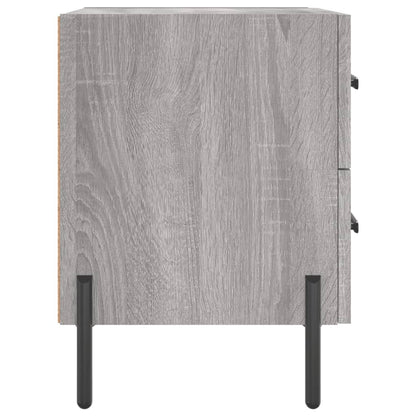 Nachtkastjes 2 St 40X35X47,5 Cm Bewerkt Hout Grijs Sonoma Eiken