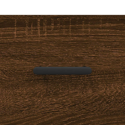 Nachtkastjes 2 St 40X35X47,5 Cm Bewerkt Hout Bruin Eikenkleur