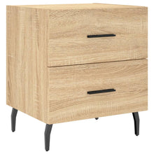 Nachtkastje 40X35X47,5 Cm Bewerkt Hout Kleurig 1 Sonoma eiken
