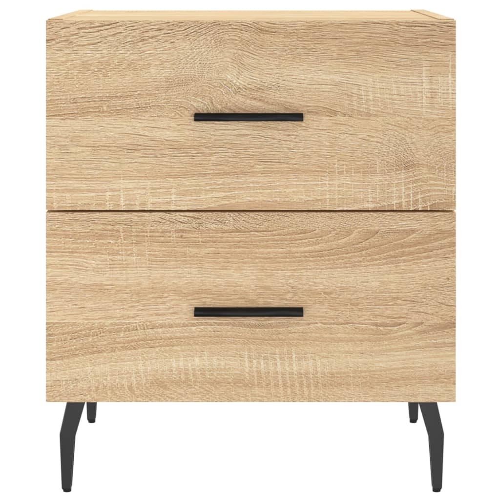Nachtkastje 40X35X47,5 Cm Bewerkt Hout Kleurig 1 Sonoma eiken