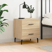 Nachtkastje 40x35x47,5 cm bewerkt hout sonoma eiken