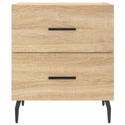 Nachtkastjes 2 St 40X35X47,5 Cm Bewerkt Hout Sonoma Eikenkleur