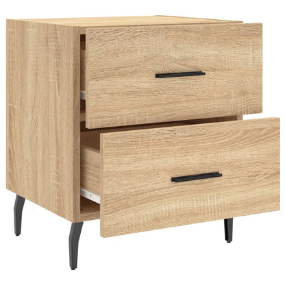 Nachtkastjes 2 St 40X35X47,5 Cm Bewerkt Hout Sonoma Eikenkleur