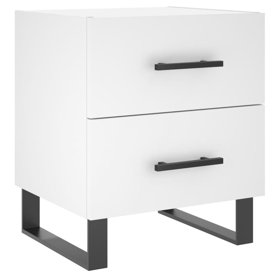 Nachtkastjes 40X35X47,5 Cm Bewerkt Hout 2 Wit